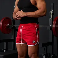 2025 YA men's shorts fine mesh quick-drying breathable printed casual shorts outdoor running training beach pants 1