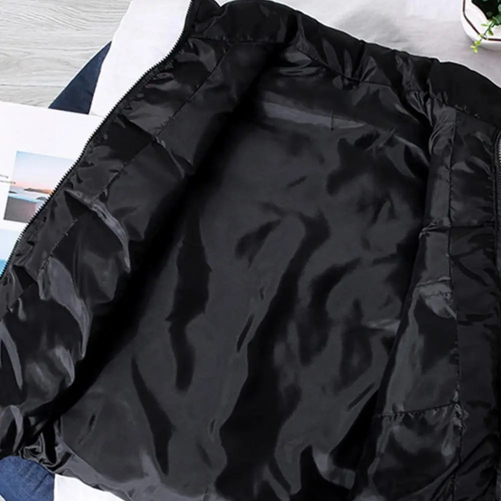 Description Picture 6 of itemStylish Sleeveless Jacket Breathable Men Waistcoat Solid  Color Windproof Warm Waistcoat  Zipper