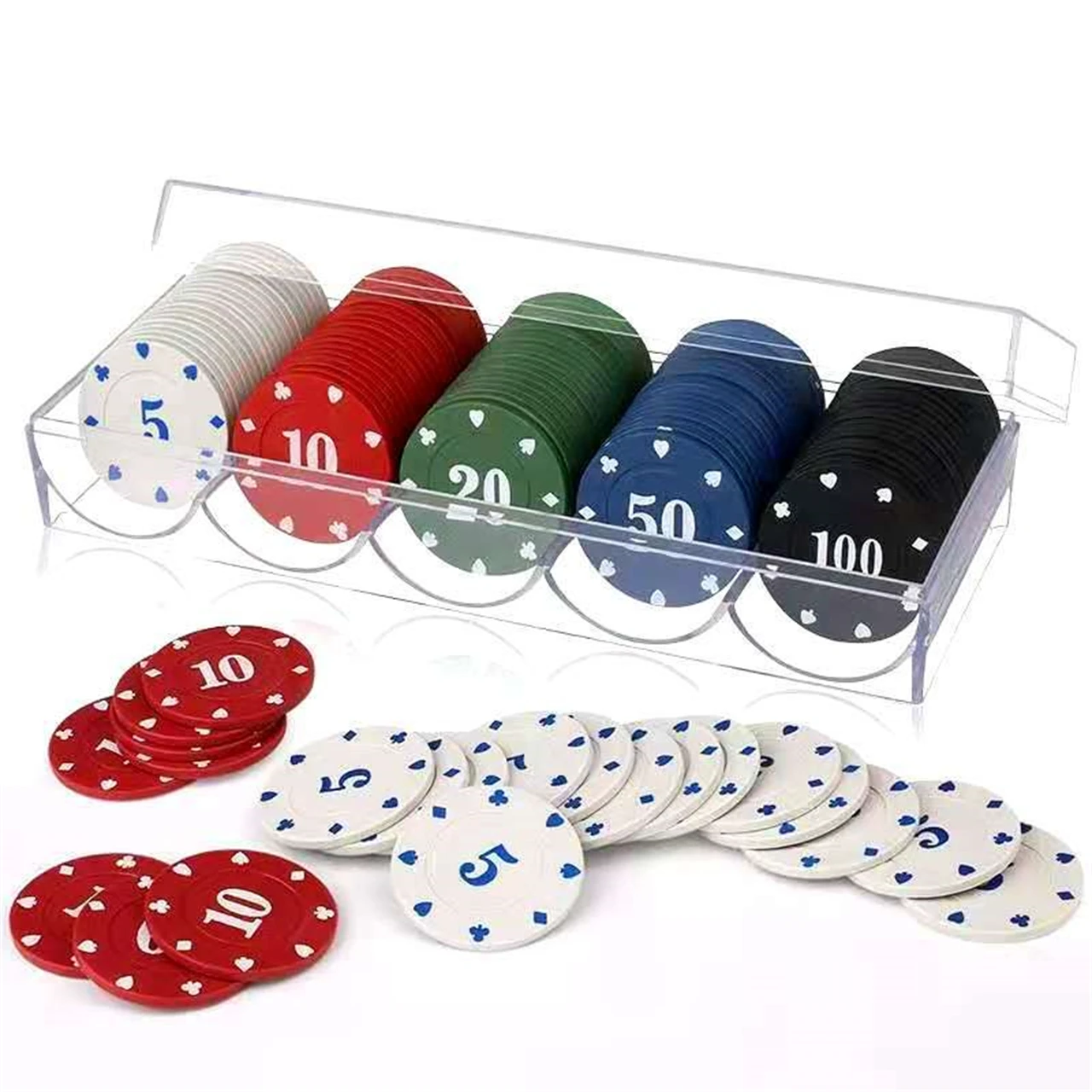 Ficha De Póker Acrílica Grande 7.5cm | Botón De Distribuidor Profesional Para Mesa De Juego Y Apuestas