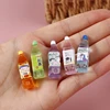 5PCS Dollhouse Miniature Japanese Juice Tea Drink Model Kitchen Food Accessories For Doll House Decor Kids Pretend Play Plays 1