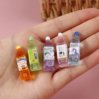 5PCS Dollhouse Miniature Japanese Juice Tea Drink Model Kitchen Food Accessories For Doll House Decor Kids Pretend Play Plays 1