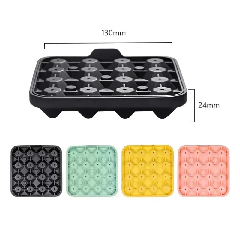 16 Grid Diamond Ice Tray Mold Box Food Grade Silicone Ice Cube