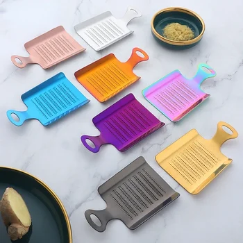 스테인레스 스틸 생강 강판, 와사비 강판 분쇄기, 마늘 연마기, 주방 과일 프레서, 야채 생강 분쇄 도구, 1 개 상품 이미지