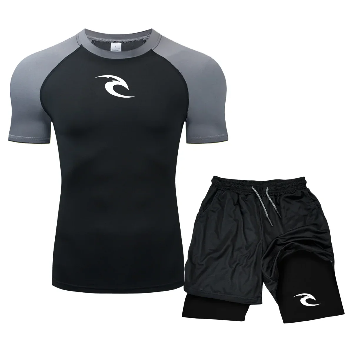 Men Superhero Sport Suits Rashguard Jerseys Tights Pants Running T Shirt Boxing Sets Gym Training Muay Thai Shorts MMA Fightwear