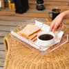 High-transparent Acrylic Tray Non-slip Multi-purpose Storage Solution Wide Application Versatile Tray Toiletry Organizer 아크릴 트레이 4