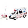 Hot Rc Ambulance Toy Car Simulation Light Music Fire Truck Rescue Vehicle Remote Control Model Car Toys Children Festival Gift 6