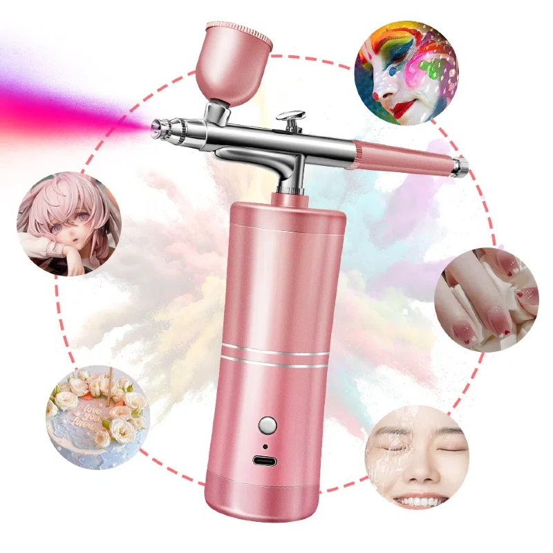 Airbrush-Kit Rechargeable Cordless Airbrush for Art Makeup Model Painting