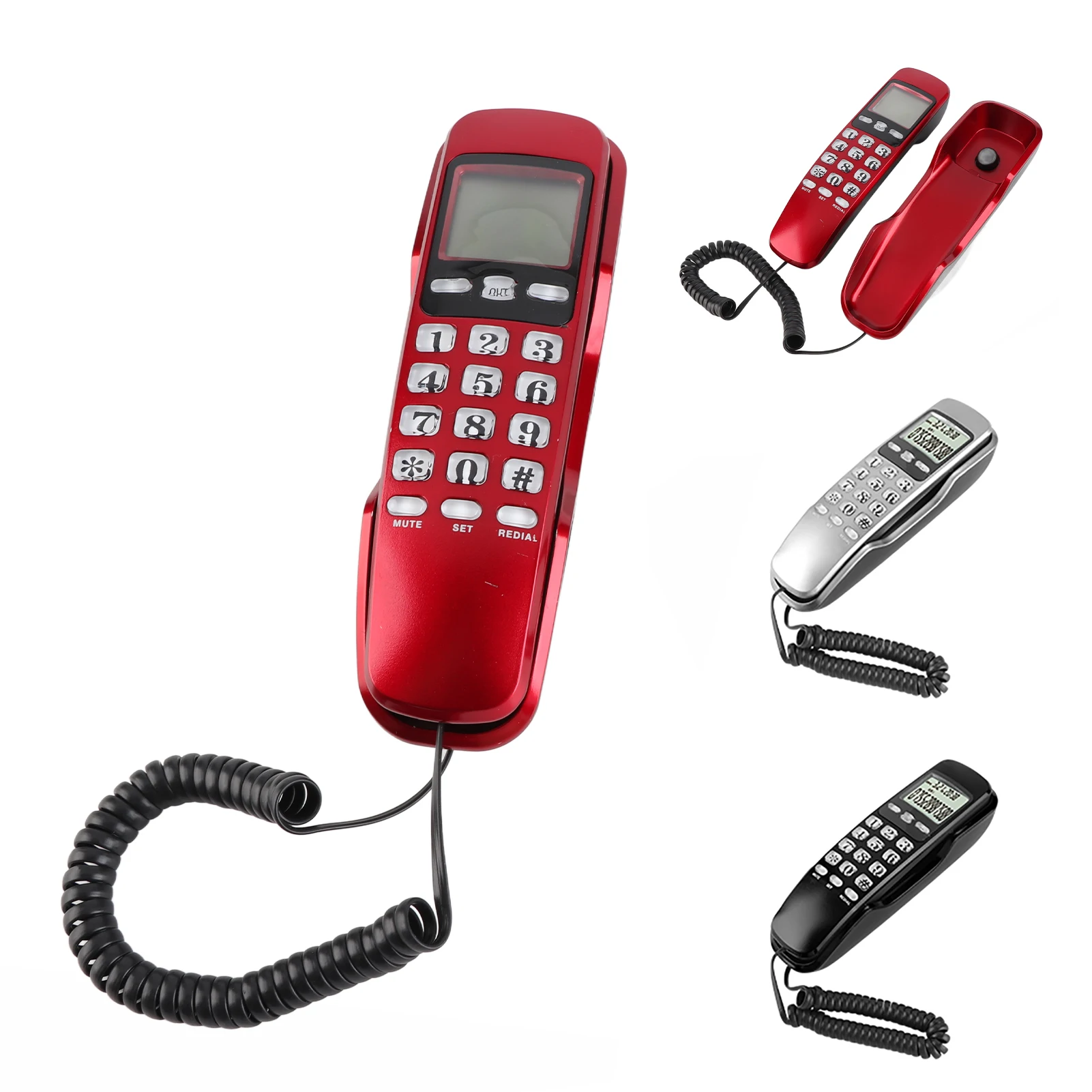 Compact LCD Display Landline Phone with Caller ID