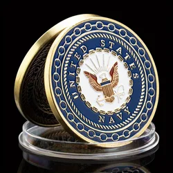 Navy Pride Gold Plated Souvenir Coin - Timeless Commemorative Collectible Gift (VariantValue)