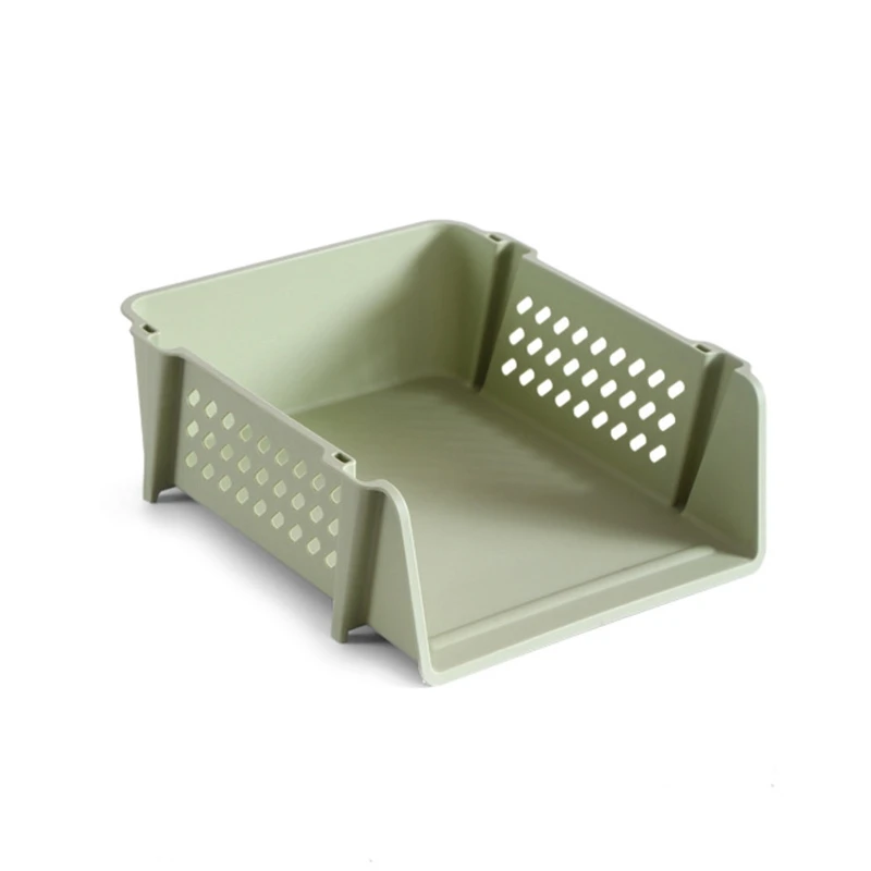 Stackable Letter Tray File Organizer Holder for Storage Office Documents Stationery Cosmetic supplies Home Office Use i5