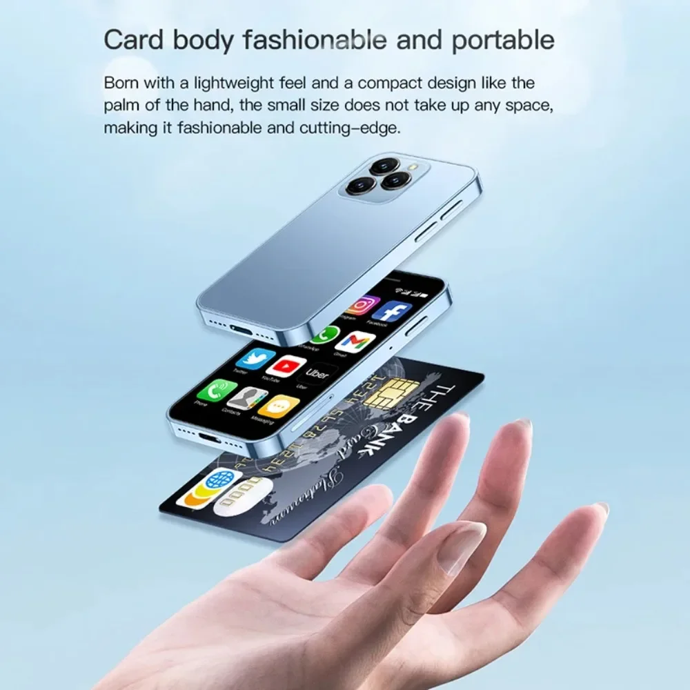 1/3/5PCS SOYES XS16 Mini Smartphone 3GB+64GB Mobile Phones Android 10 Dual SIM Standby 2000mAh 5MP 3.0 Inch 4G Mini Touch Phone