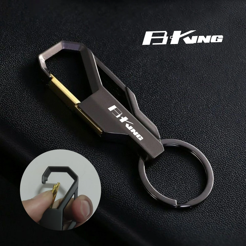 Keychain For Suzuki B-King B KING BKING 1300 BKING 1340 Motorcycle Accessories Keyring Metal Key Chain Waist Hanging Key Holder