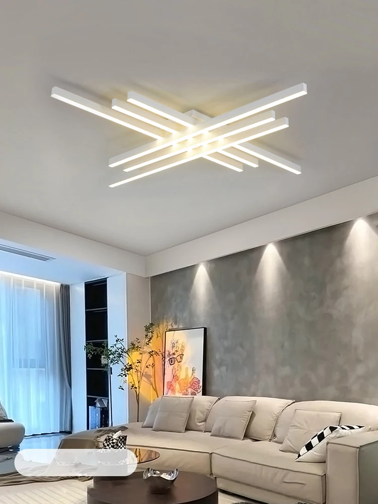 Lampadario moderno a LED nordico con telecomando lampadario a soffitto a LED soggiorno sala da pranzo cucina camera da letto luce nera