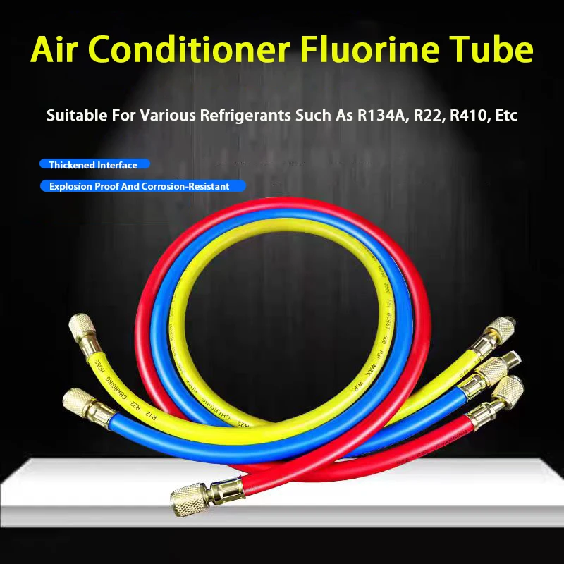 0.9M-1.8MA/CChargingHoseTubeKitHoseLowLossFittingsforR134AR12R22RefrigerantAirConditioningManifoldGauge1/4"S-AliExpress13