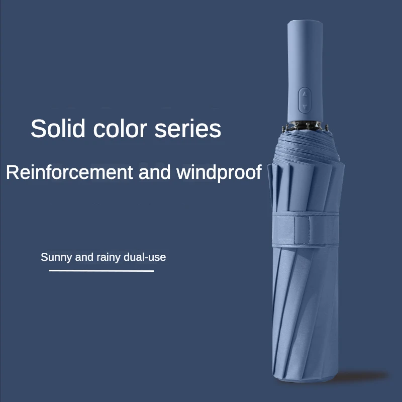

Windproof Large Folding Automatic Umbrella for Men, Anti-Storm Umbrella, Sunshade and Rain, Business, 12 Bone