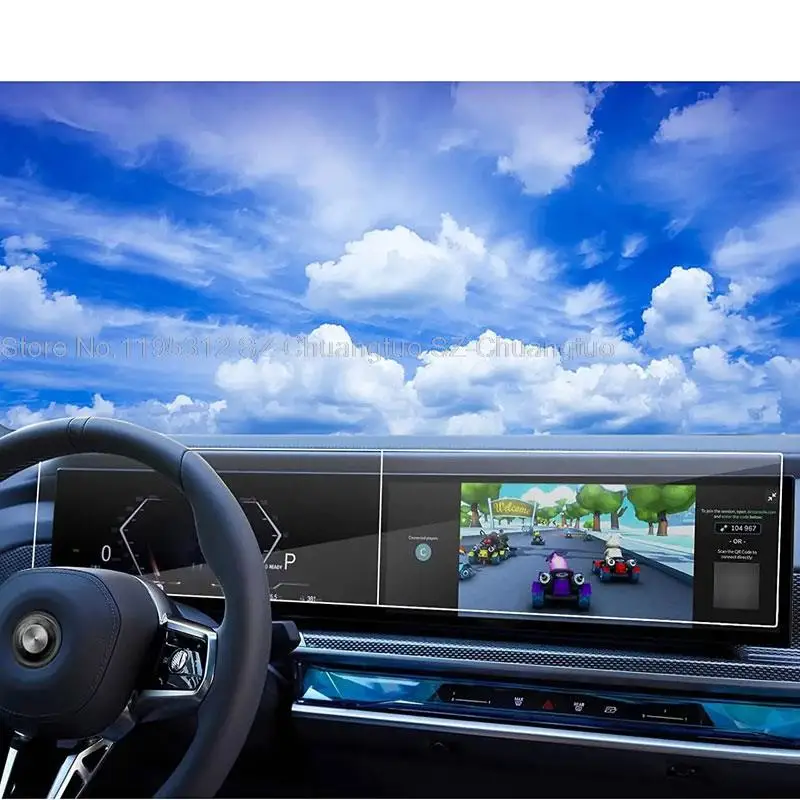 

Закаленное стекло для экрана BMW X7 i4 i7 iX 7 серии Idrive 8 2023 2024, автомобильный Idrive 8, Защитная пленка для сенсорного экрана (2 шт.)