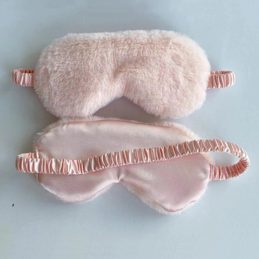 Plush Love Cloud Sleep Mask - Soft, Cozy Blindfold