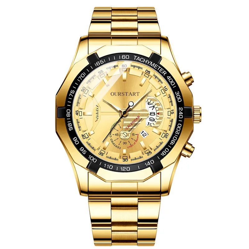 Men's Calendar Quartz Watch Large Dial Quartz Watch