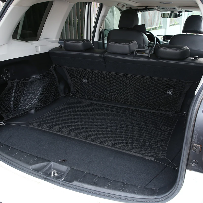 Subaru Forester Impreza Ascent 아웃백 레거시 XV WRX BRZ 자동차 트렁크 수하물 보관소 탄성 메쉬 크릴 네트 자동차 액세서리