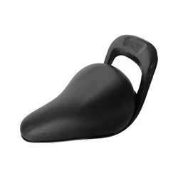 Comfortable Waterproof PU Leather Child Bike Seat Cushion for Kids - Soft Bicycle Saddle Pad (Black)