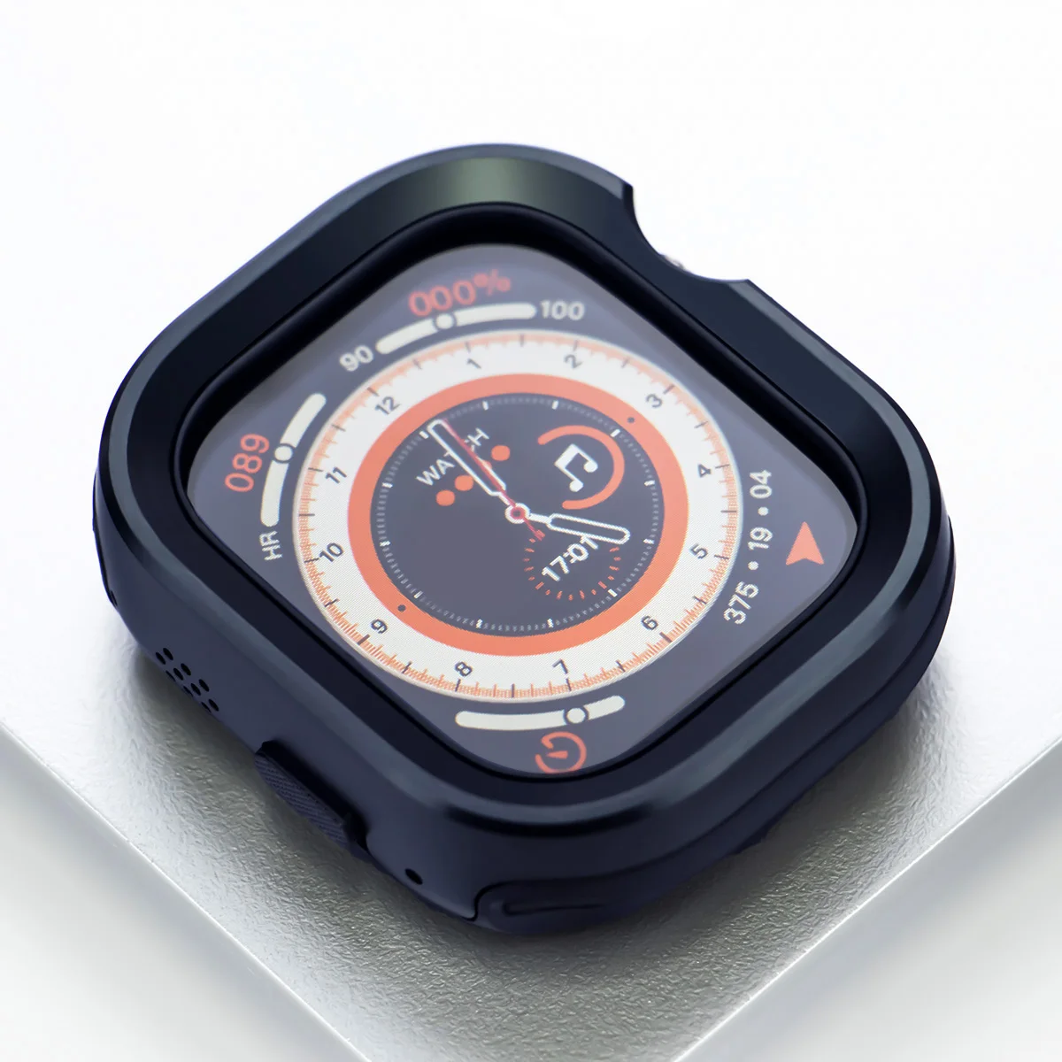 Premium TPU Protective Bezel Cover for Apple Watch - Aluminium Titanium Alloy Design