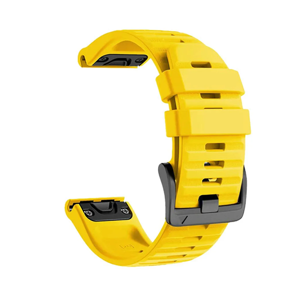 Фото Ремешок для часов QuickFit 26 мм 22 мм, силиконовый браслет с сапфировым стеклом для Garmin Fenix 7X 7 Pro, Fenix 6X 6 Pro 5X 5 Plus №3