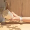 Luxury Glitter Jonc Buddhist Rush Bracelet Bangles Boho Beach Surf Bangles 100% Waterproof  Female Pure Life Friendship Bangles 5