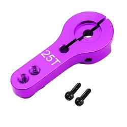 Heavy-Duty Metal RC Servo Arm Horn, 25T M3 (PURPLE)