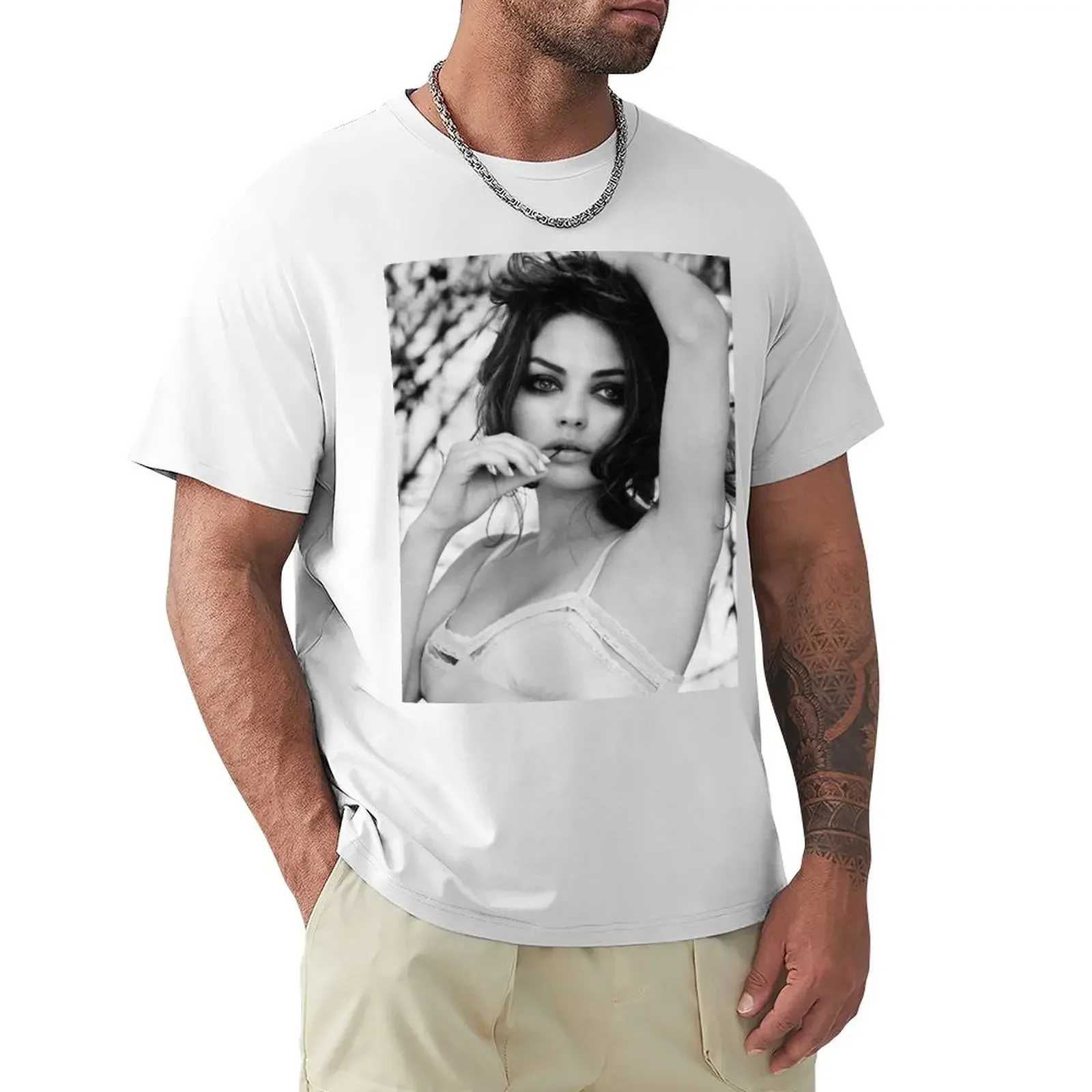 

Mila Kunis T-Shirt Blouse cute tops quick drying T-shirts for men cotton