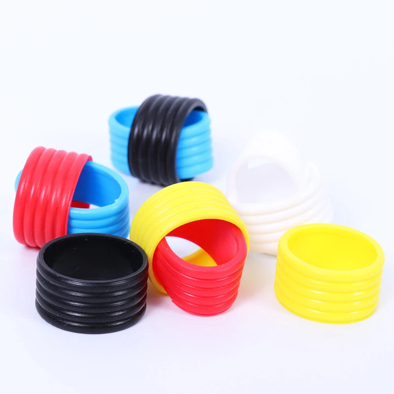 Description Picture 2 of item10Pc Tennis Racket Sealing Rubber Ring Grip Hand Sweat-absorbing Band Fixed Silicone Ring Stretchable Handle Rubber Ring