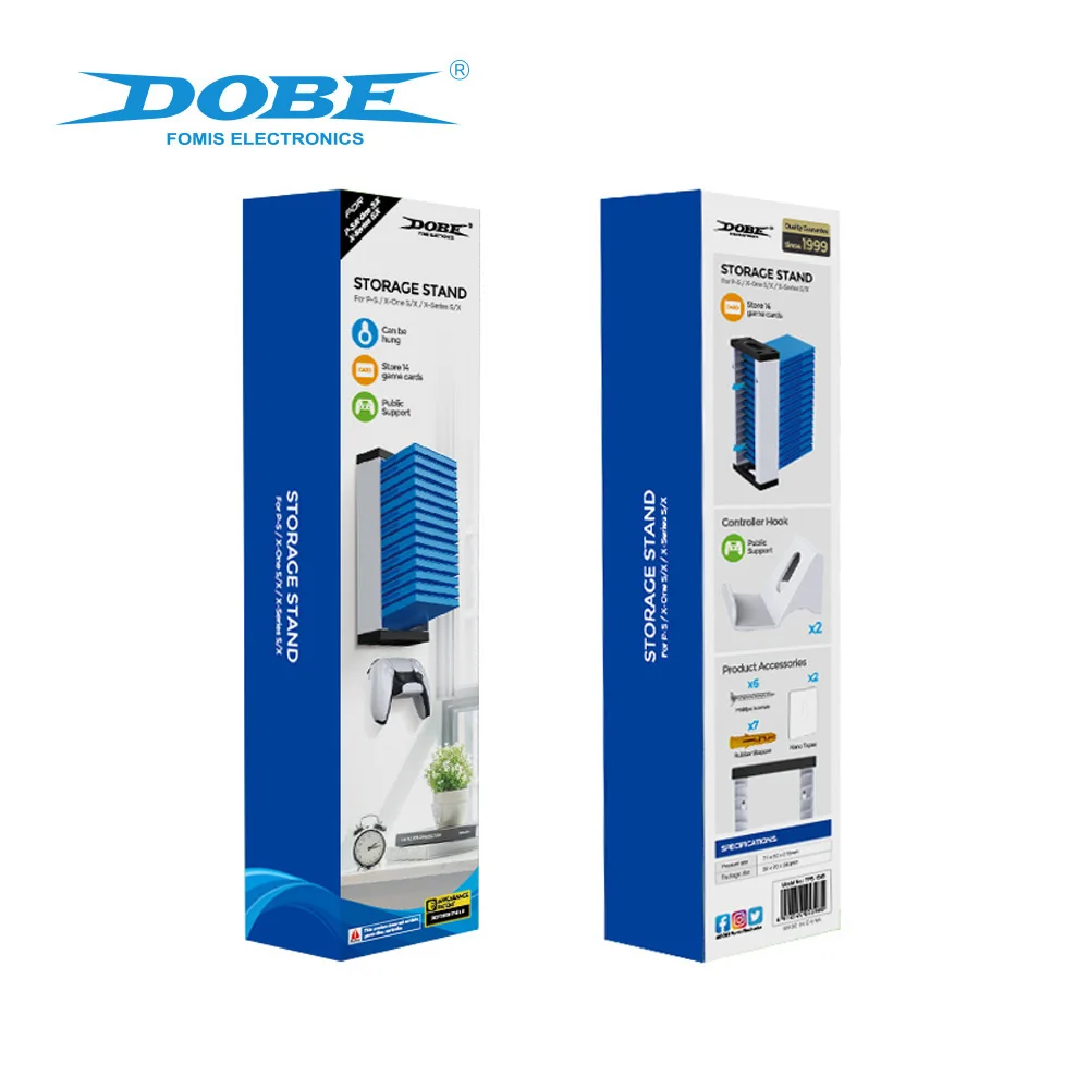 Nuovo Per Ps5 Game Card Box Storag E Stand Per Playstation5/X Box One Vertical Double Deck Game Case Holders Controller Wall Mount