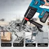 Hormy Brushless Electric Hammer 20V Impact Drill Cordless Drill Multifunction Rotary Rechargeable Power Tools For Makita Battery 4