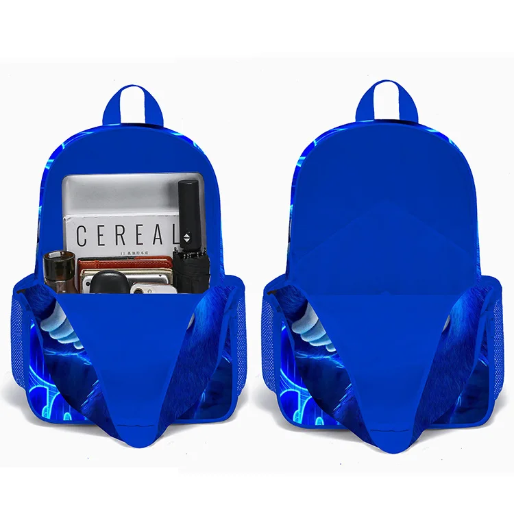 Cartoon Pattern SONIC RACING Backpack Teenagers Bookbag Kids Schoolbag Children Start School Gift Rucksack+Lunch bag+Pen Bag