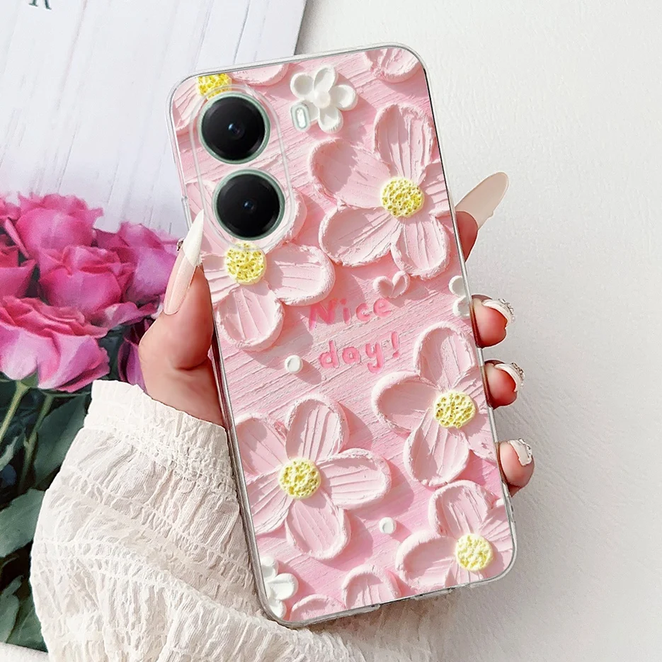 Stylish Painted Clear Silicone Soft TPU Phone Case Cover Shell Coque