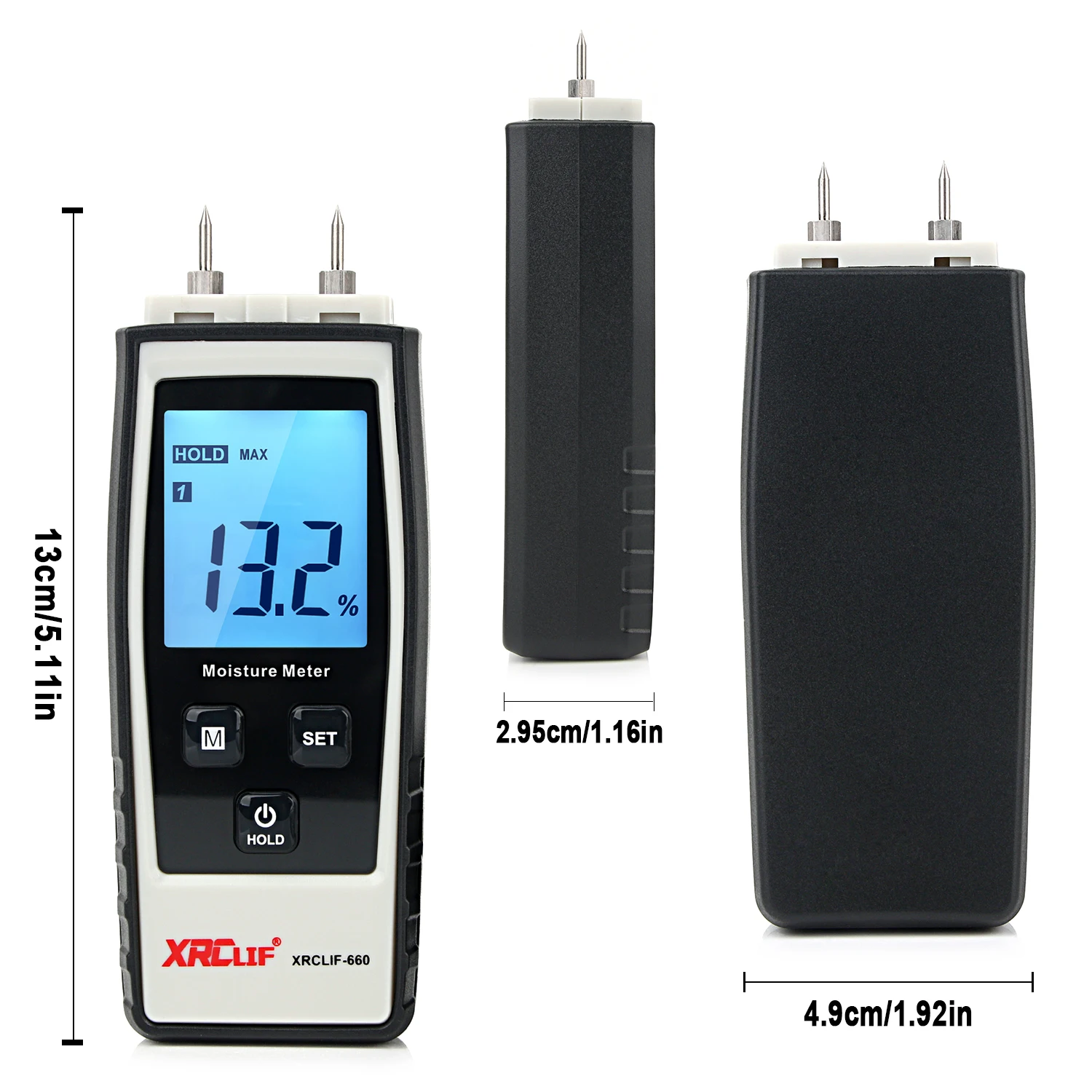 Wood Moisture Meter Handheld Digital for Concrete Woodworking carton Building Material,wood moisture meter