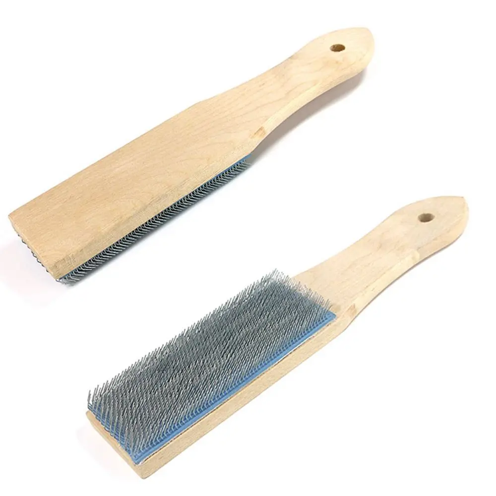 Cleaning Brush Wire Brush Stainless Steel Wire Brush Wire Cleaning Brush Pointed Sturdy Remove Chip Ergonomic Design Metal File Brush Cleaning Tool Files Cleaner