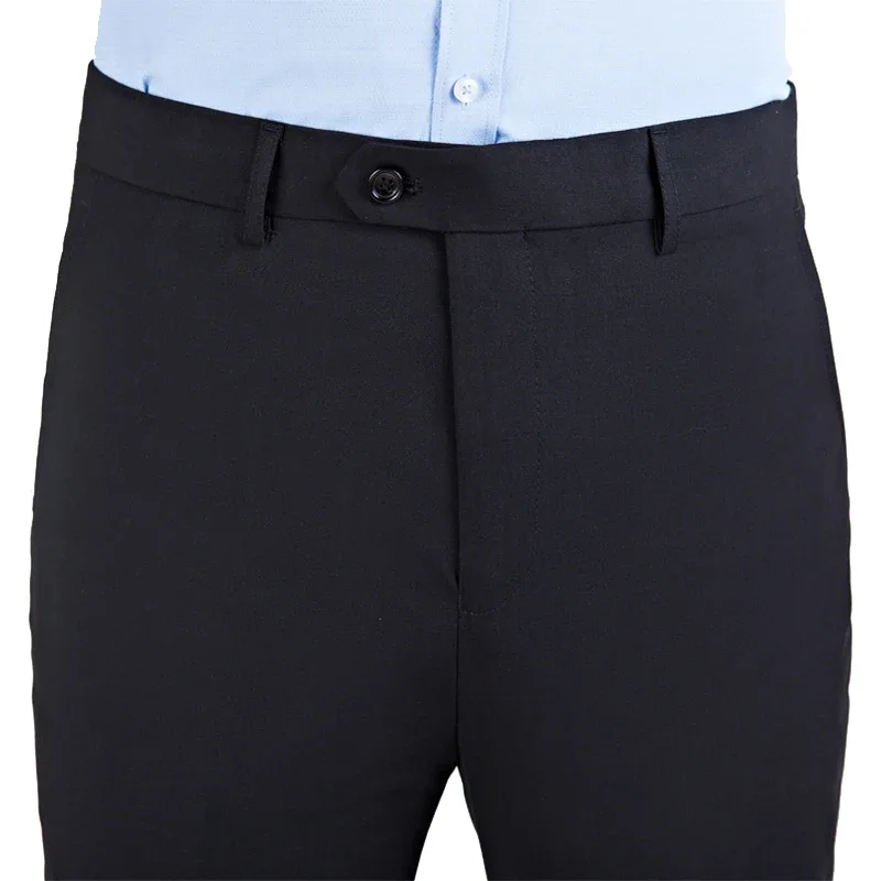 High Quality Suit Pants Mens Fashion Pure Color Business Slim Fit Dress Pant Office Trousers 2024 Men Streetwear Plus Size 6XL 5