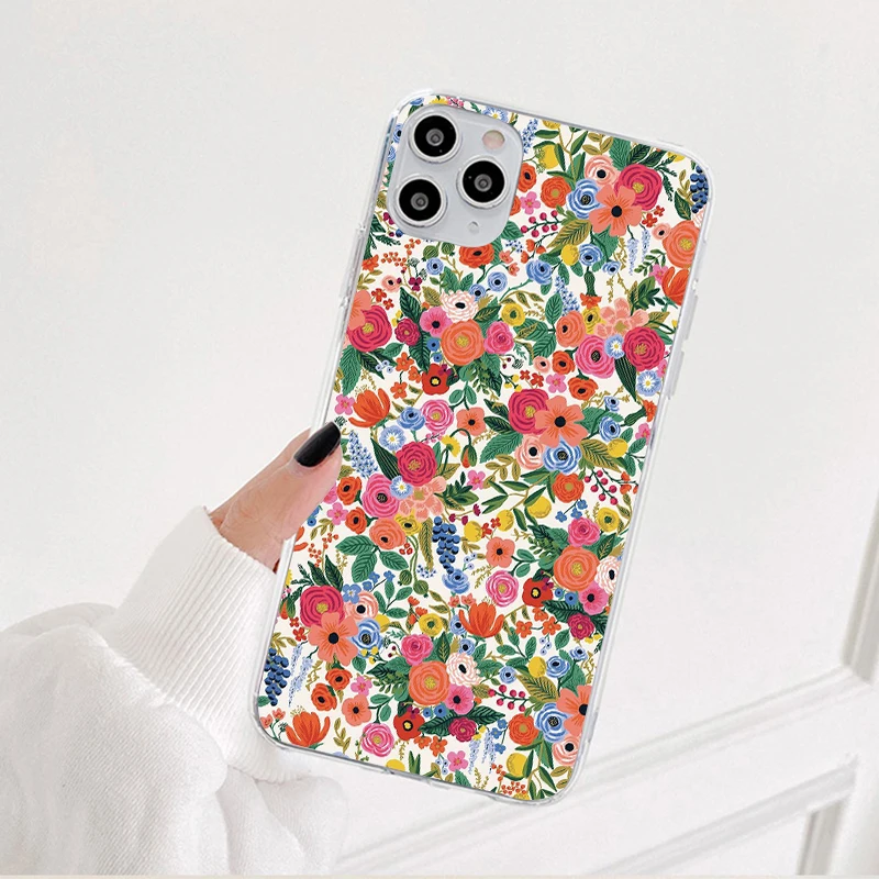 Luxury Flower Phone Case For Xiaomi Redmi Mi Note 8T 8 7 9 9S 9T 10 10S 10T 11 11T Pro Max Lite 12 Poco X3 M3 F3 9C NFC TPU Capa glass flip cover