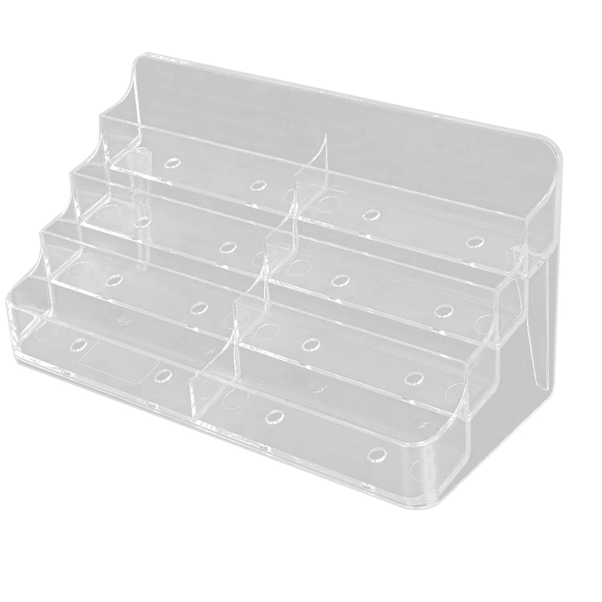 

Business Card Holder, 8 Pocket Acrylic Business Card Holder for Desk Business Card Stand Desktop Business Card Holders