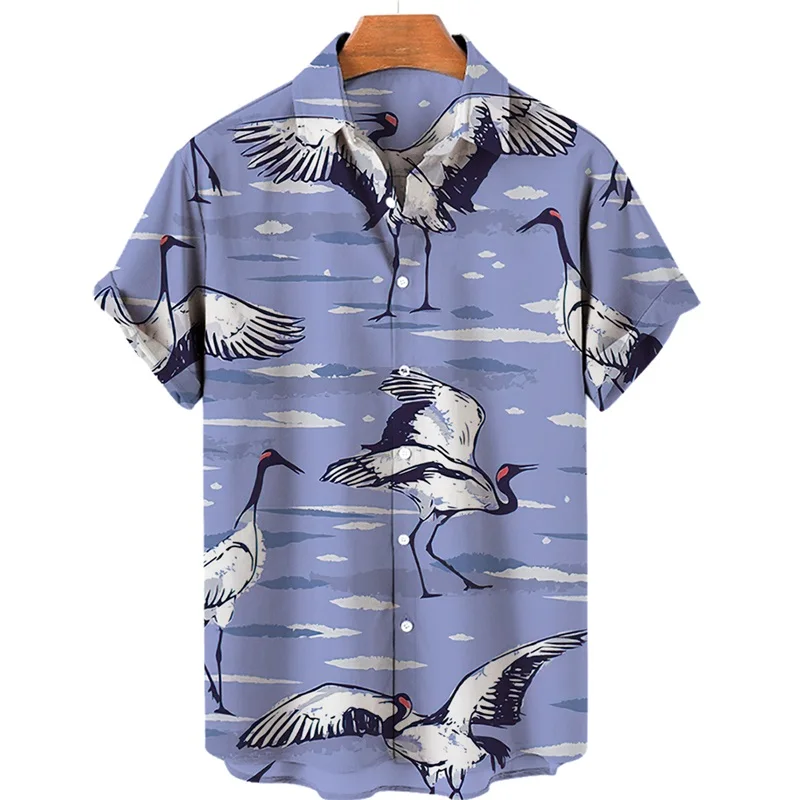 thumbnail image 1 of Camisas hawaianas de verano para hombre, camisas con estampado 3D para vacaciones en la playa, blusas casuales de manga corta para hombre, 1 of 5