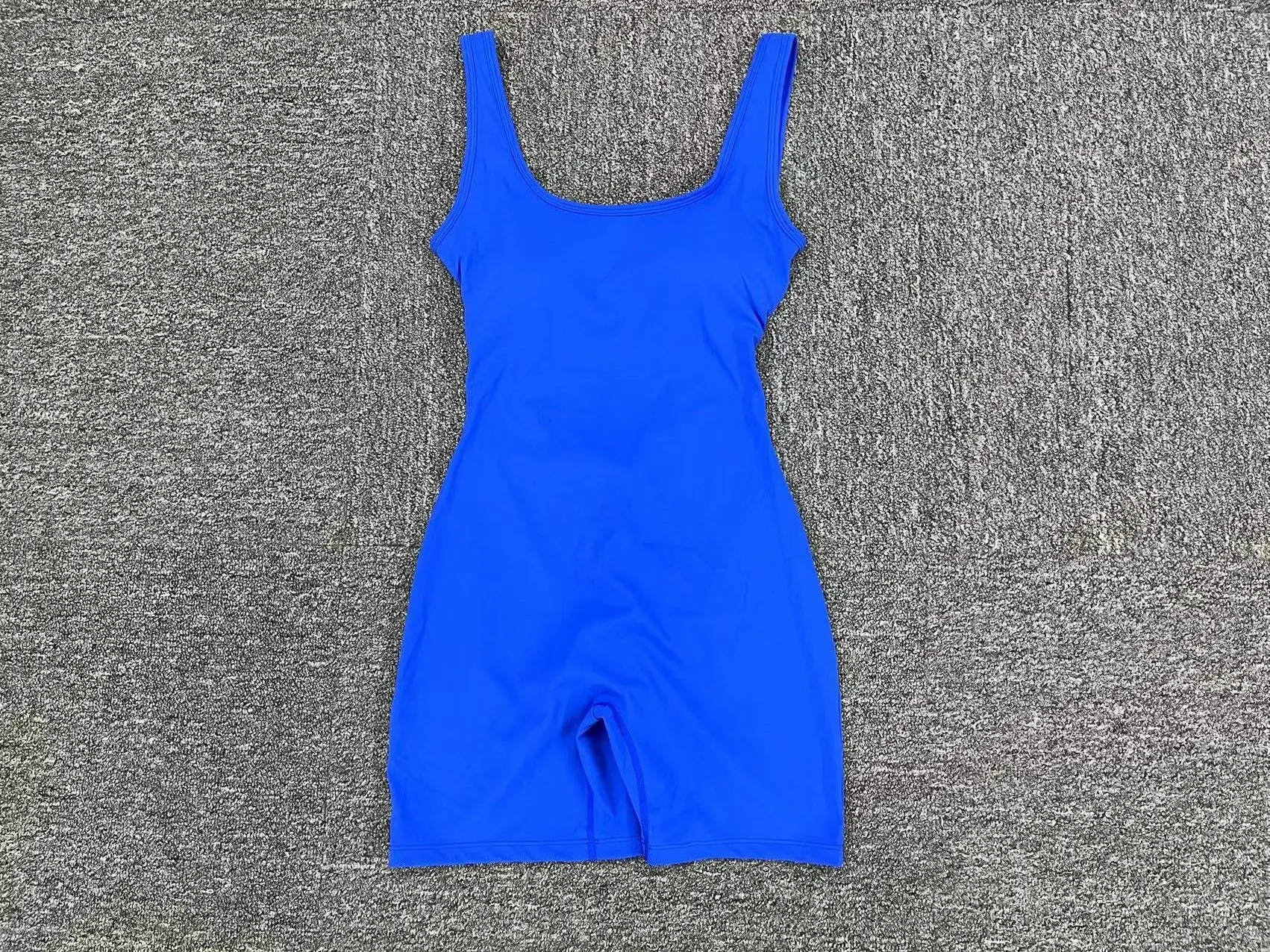 Gym Female Short Jumpsuit Yoga Fitness Overalls Sexy Bodysuit One Pieces Workout Clothes for Women Backless Sportswear Blue Body
