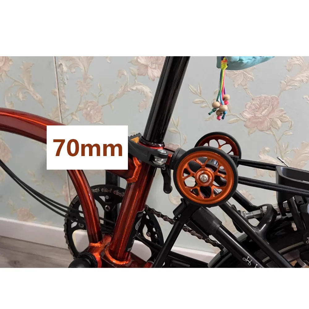 Aceoffix 70mm Easy Wheel For Brompton EZ Wheels Aluminum
