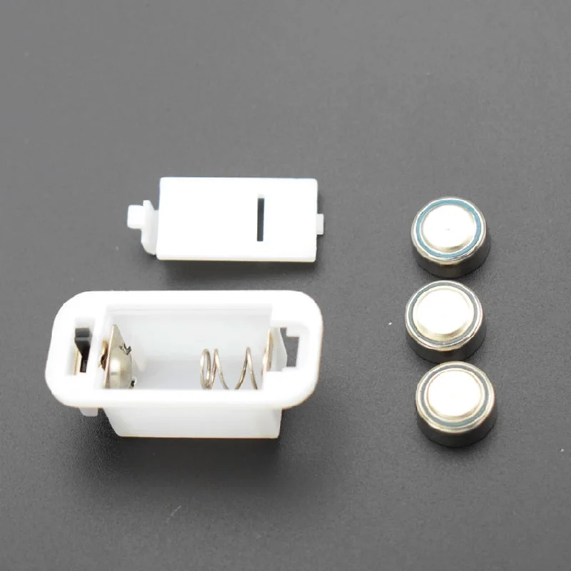 AG13/ LR44 with switch button battery case Music Flash battery compartment Small electronic housing Without