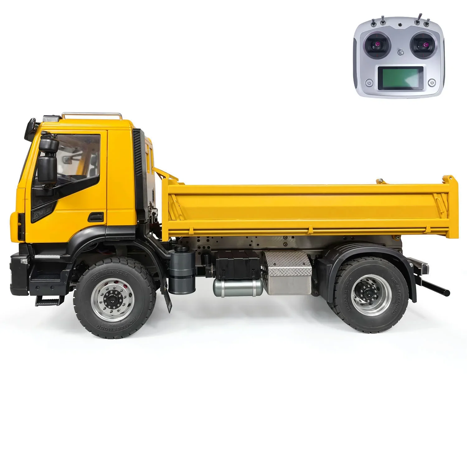 1/14 Metal RC Hydraulic Dump Truck Cars 4x2 8x4 8x8 Remote Control Tipper Light Sound Assembled Boy Gift TH23646 cars  trucks 3