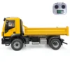 1/14 Metal RC Hydraulic Dump Truck Cars 4x2 8x4 8x8 Remote Control Tipper Light Sound Assembled Boy Gift TH23646 cars  trucks 3