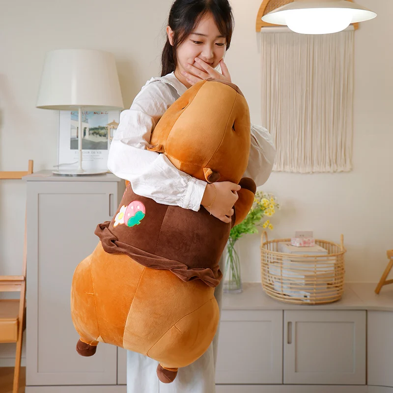 Peluche Capibara Con 9 Vestiti E Accessori - 25,9 Cm, Morbido, Per Bambini (Arancione)