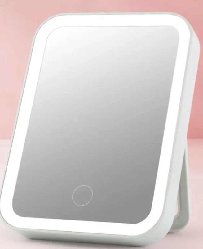 Makeup Mirror USB Compact LED Touch Screen Dimming (Not Rechargeable)