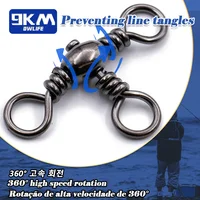 3 דרכים סוויבלים 25~100 יחידות סוויבלים ציוד דייג ציוד דייג נירוסטה נחושת סרף דייג מים מלוחים סוויבלים 4
