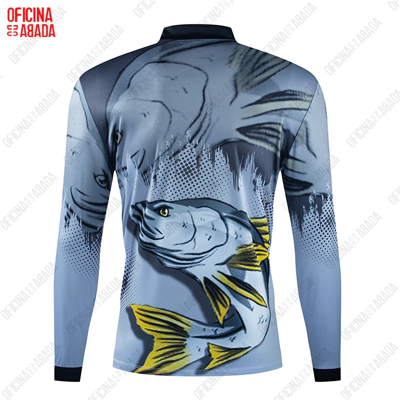 ODA Fishing Clothing Men's Outdoor Thin Pullover Loose Large Size Long  Sleeve UV Protection Sunscreen Shirt