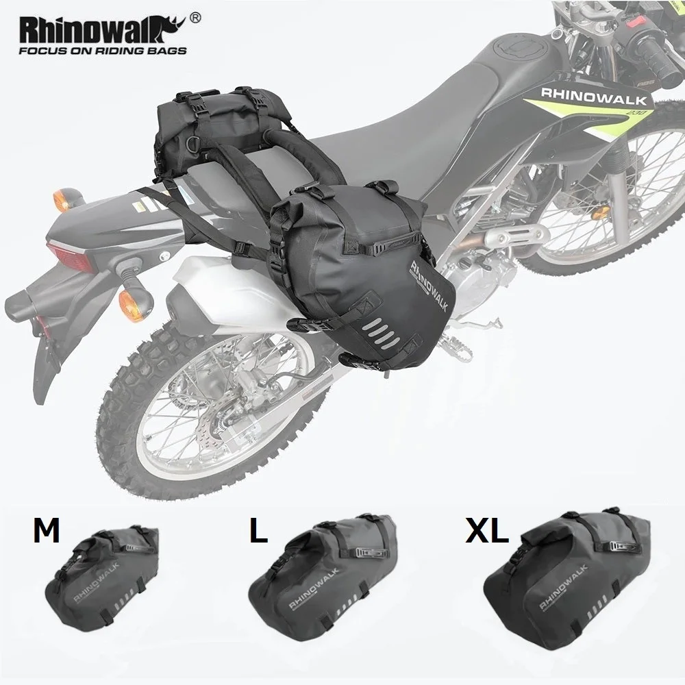 Rhinowalk 2PCS Motorcycle Side Bag 18L/28L/48L 100% Waterproof Motorbike  Saddle Bag Motor Pannier Bag Riding Travel Luggage Case - AliExpress